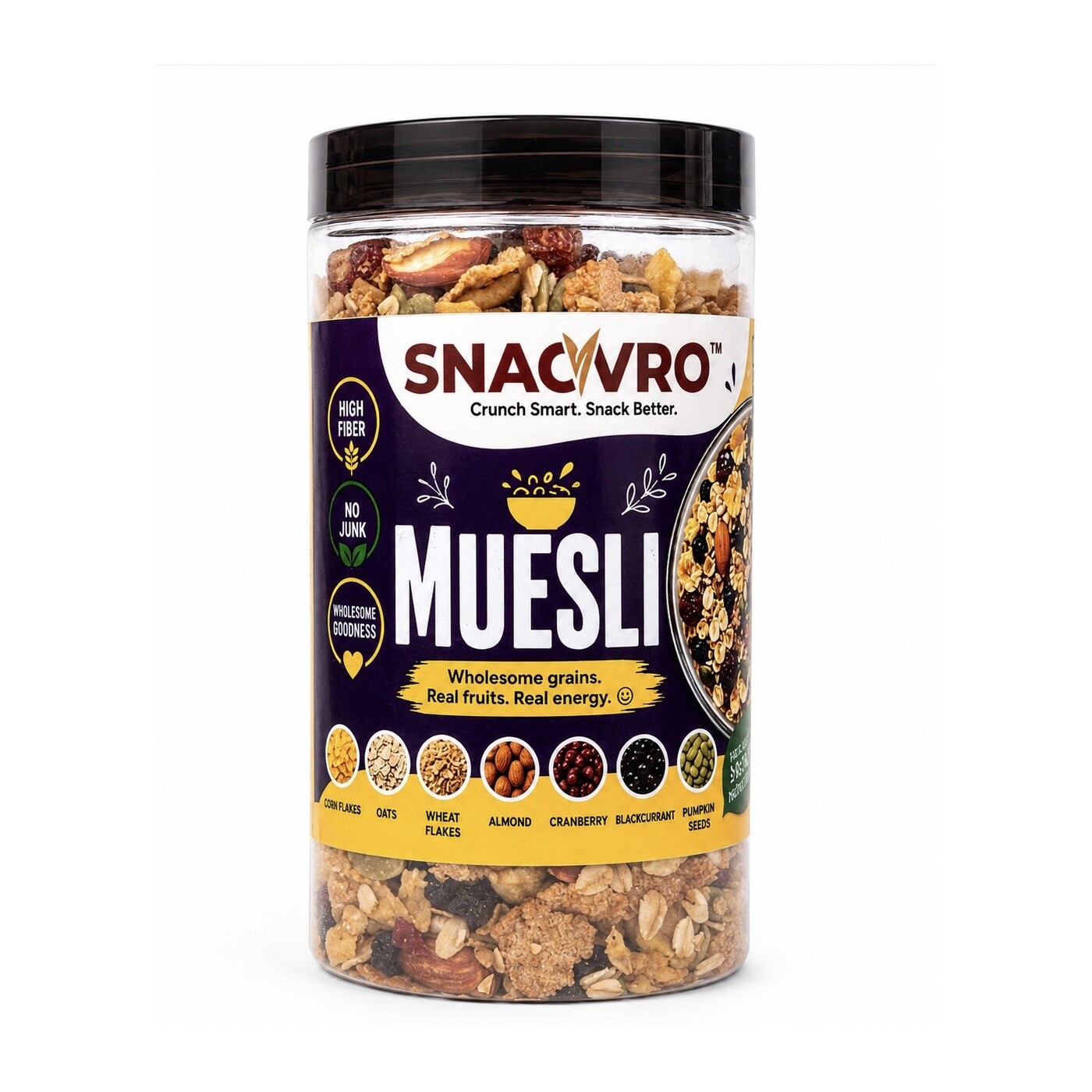 SNACVRO Muesli jar